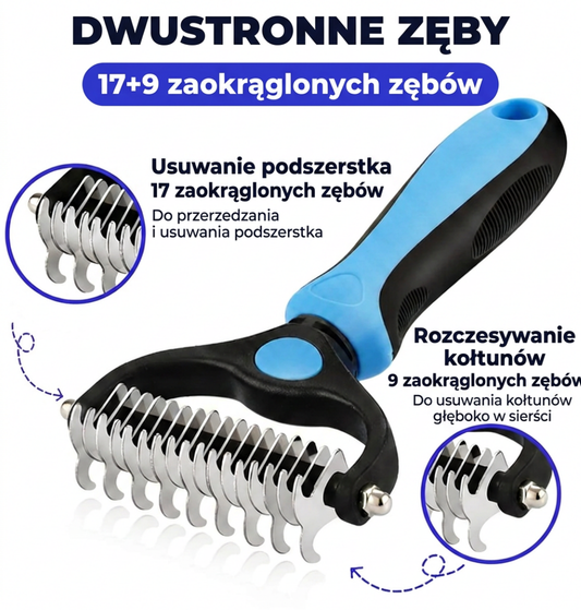 Profesjonalna szczotka do wyczesywania sierści