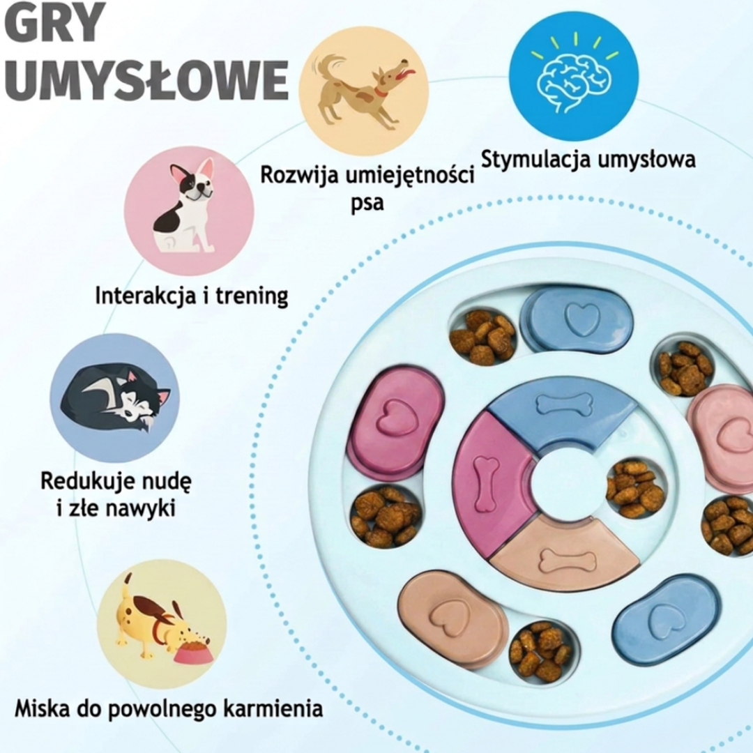 Interaktywny podajnik przysmaków dla psa