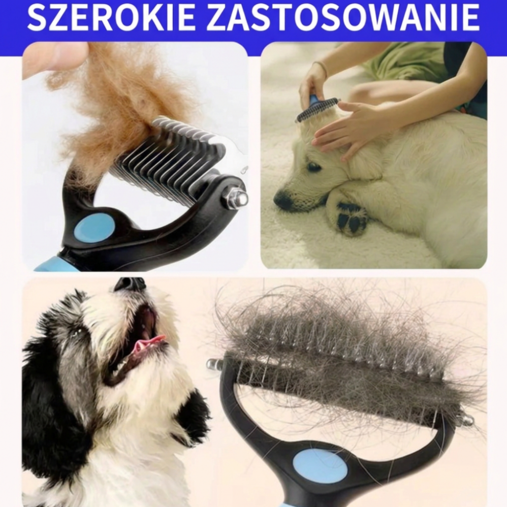 Profesjonalna szczotka do wyczesywania sierści
