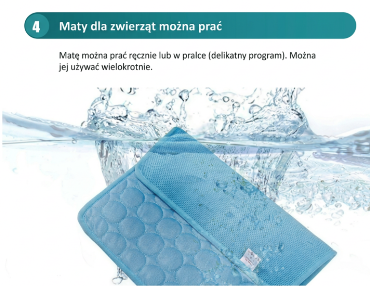 Mata chłodząca dla dużych i małych psów