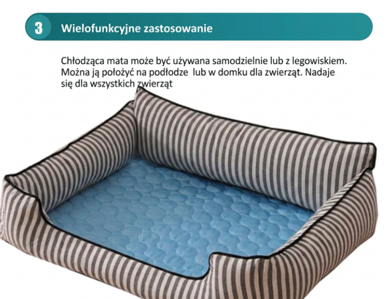 Mata chłodząca dla dużych i małych psów